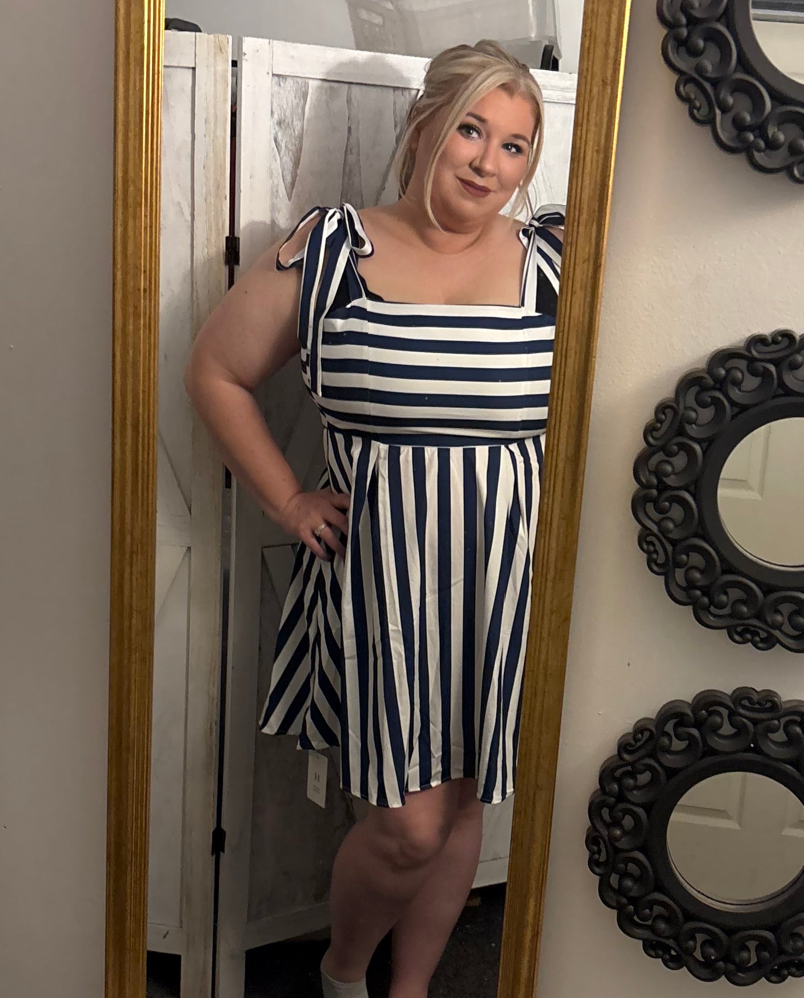 Strip dress