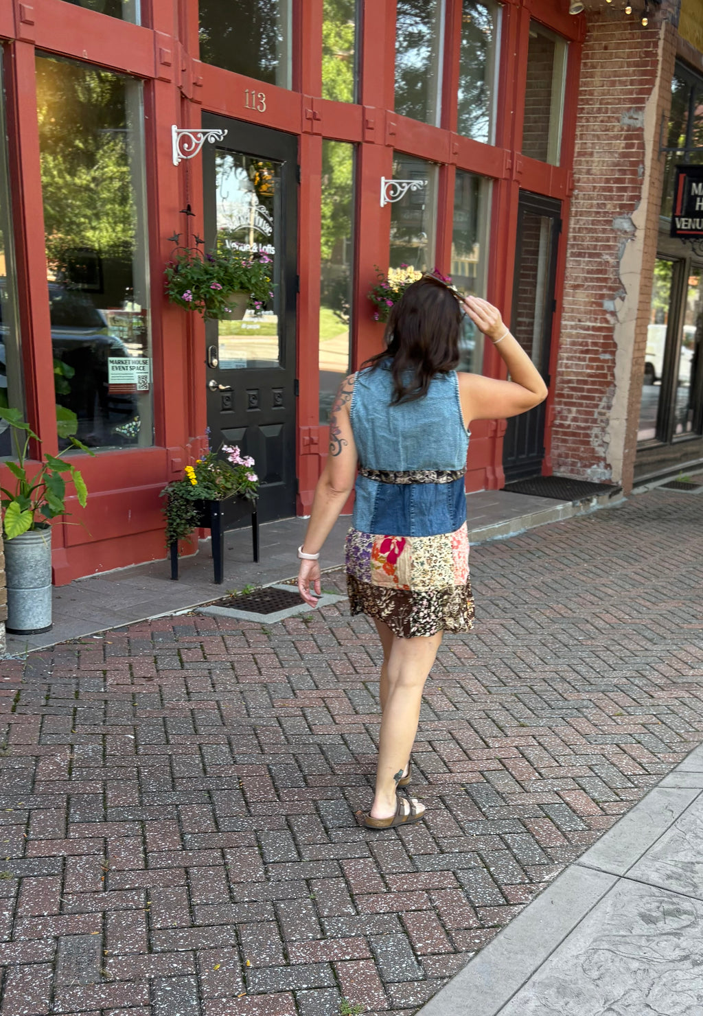 Amanda patch work dress