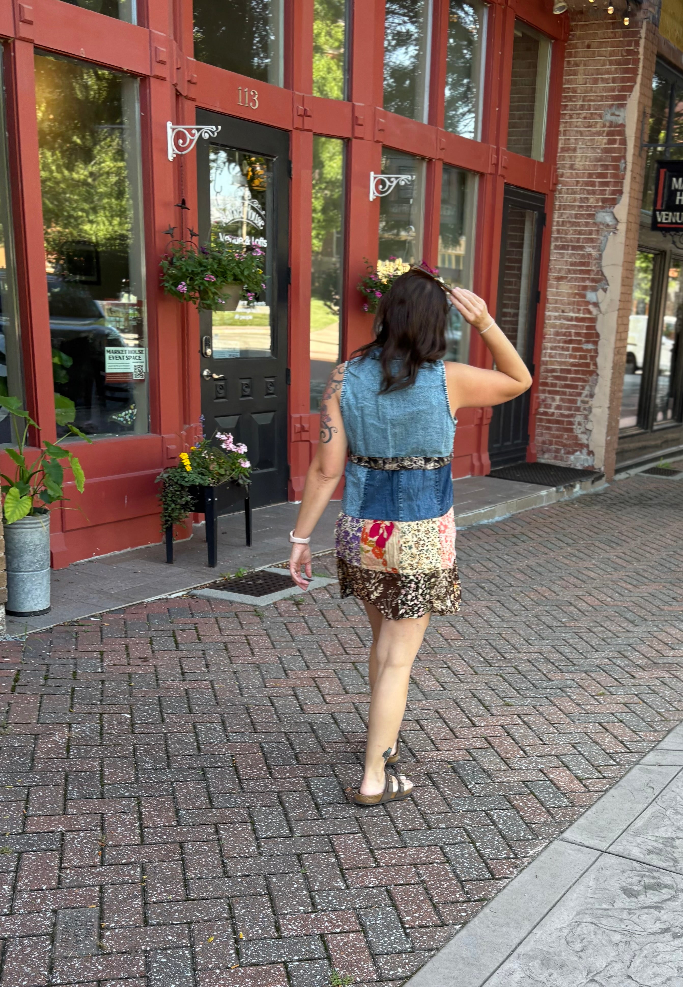 Amanda patch work dress