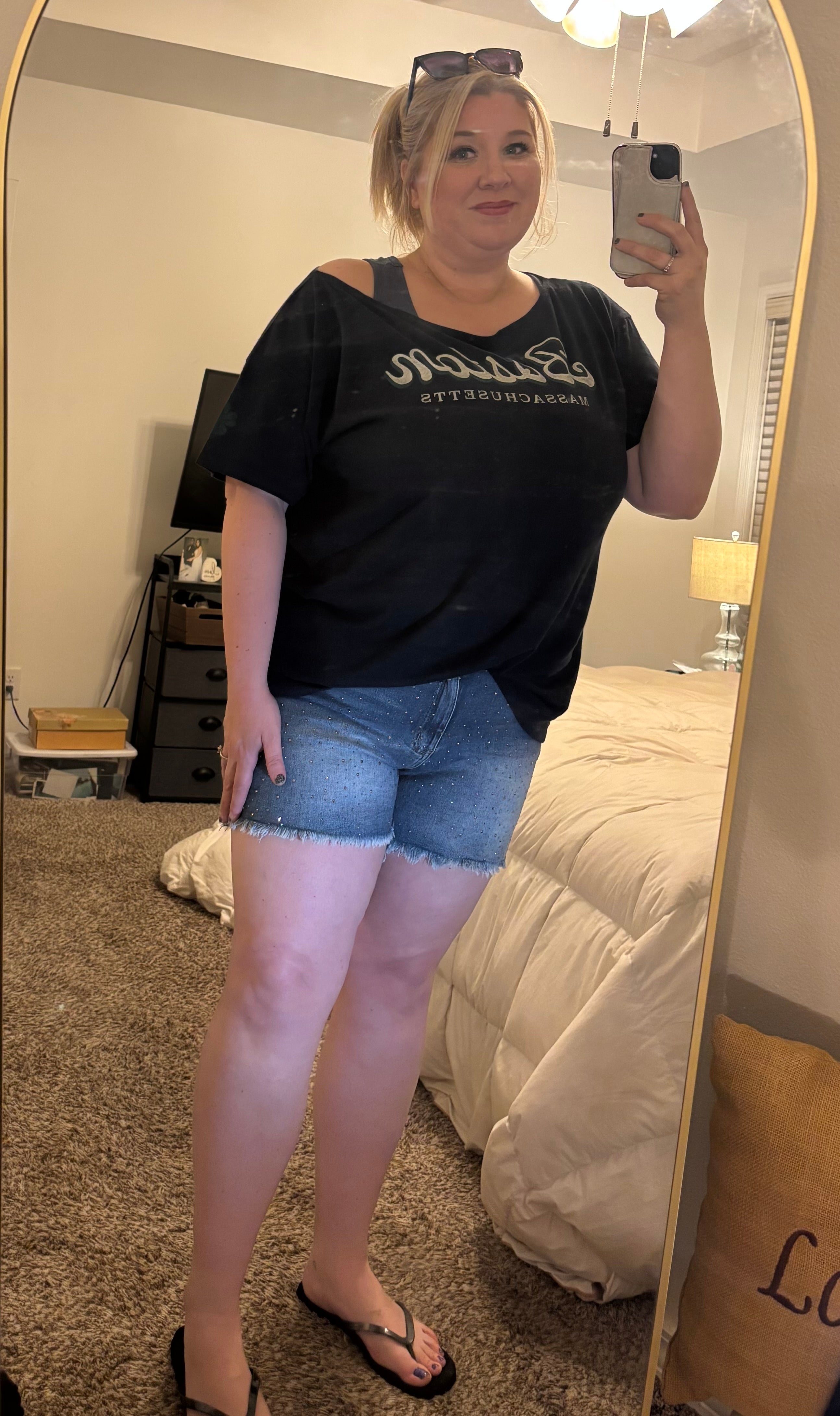 Sequin shorts