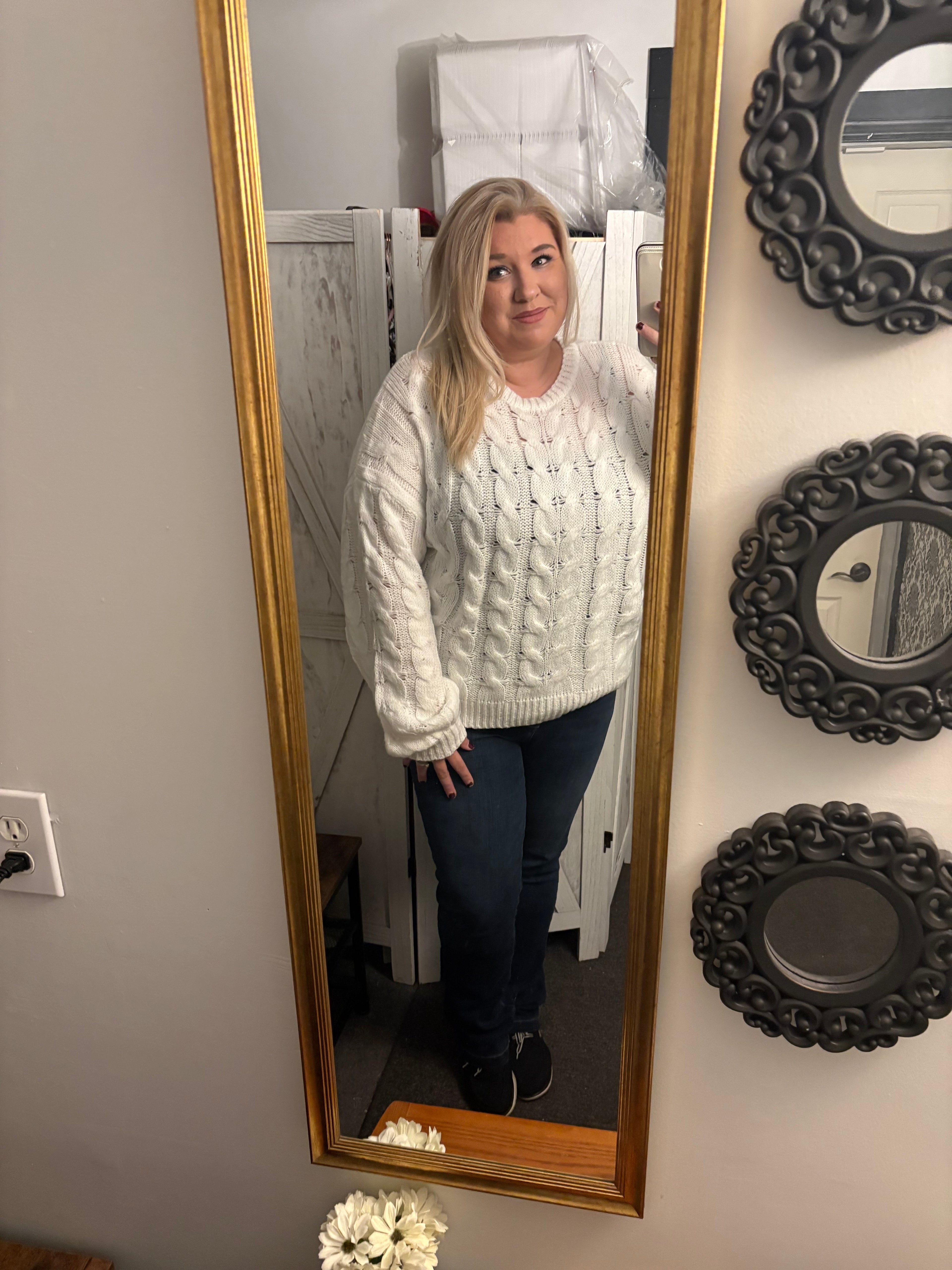 Alissa cable knit sweater