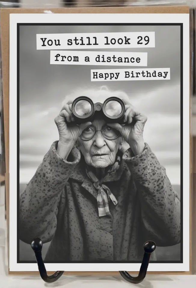 Birthday card you look 29