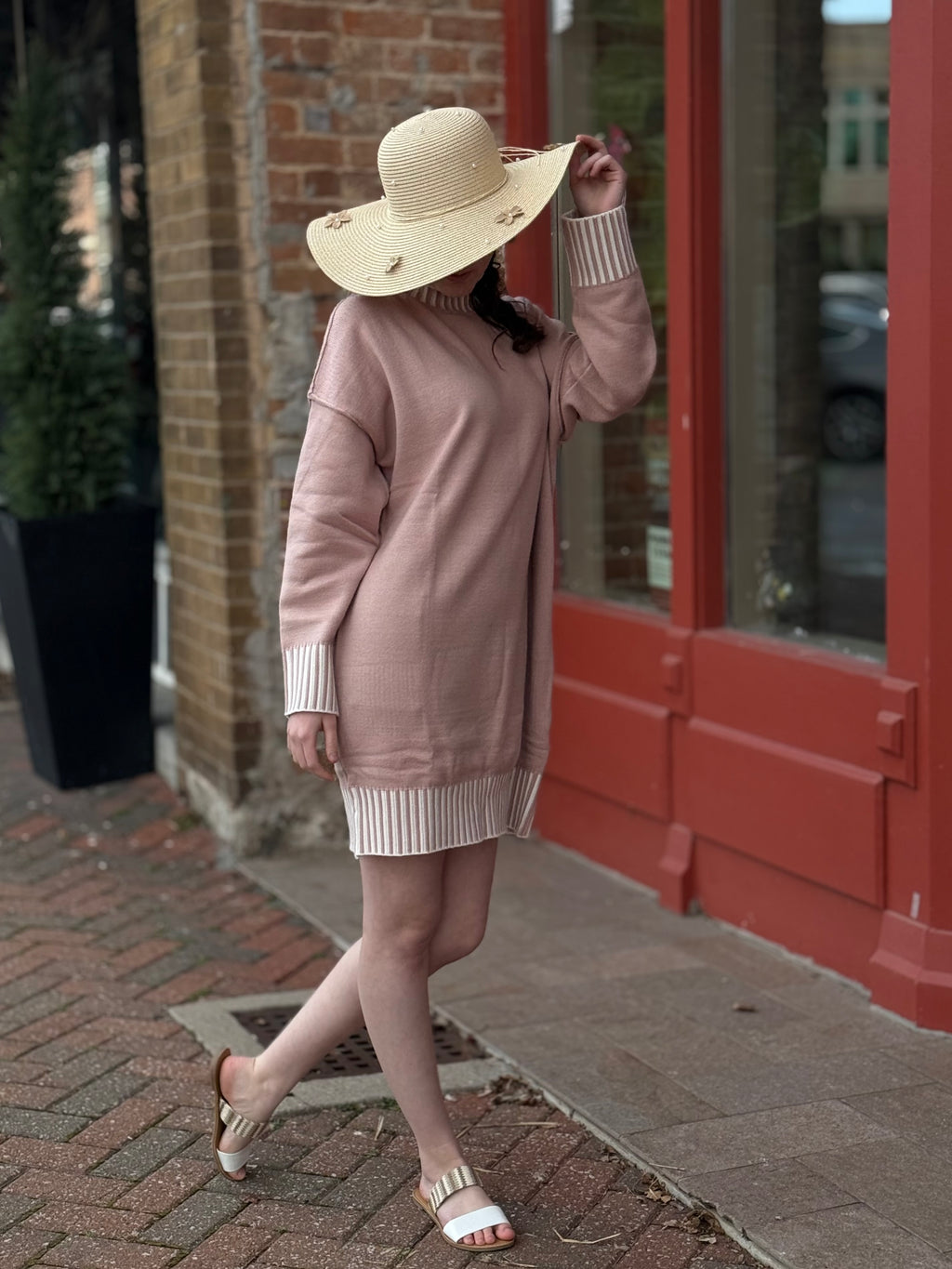 Lindsey rose sweater dress