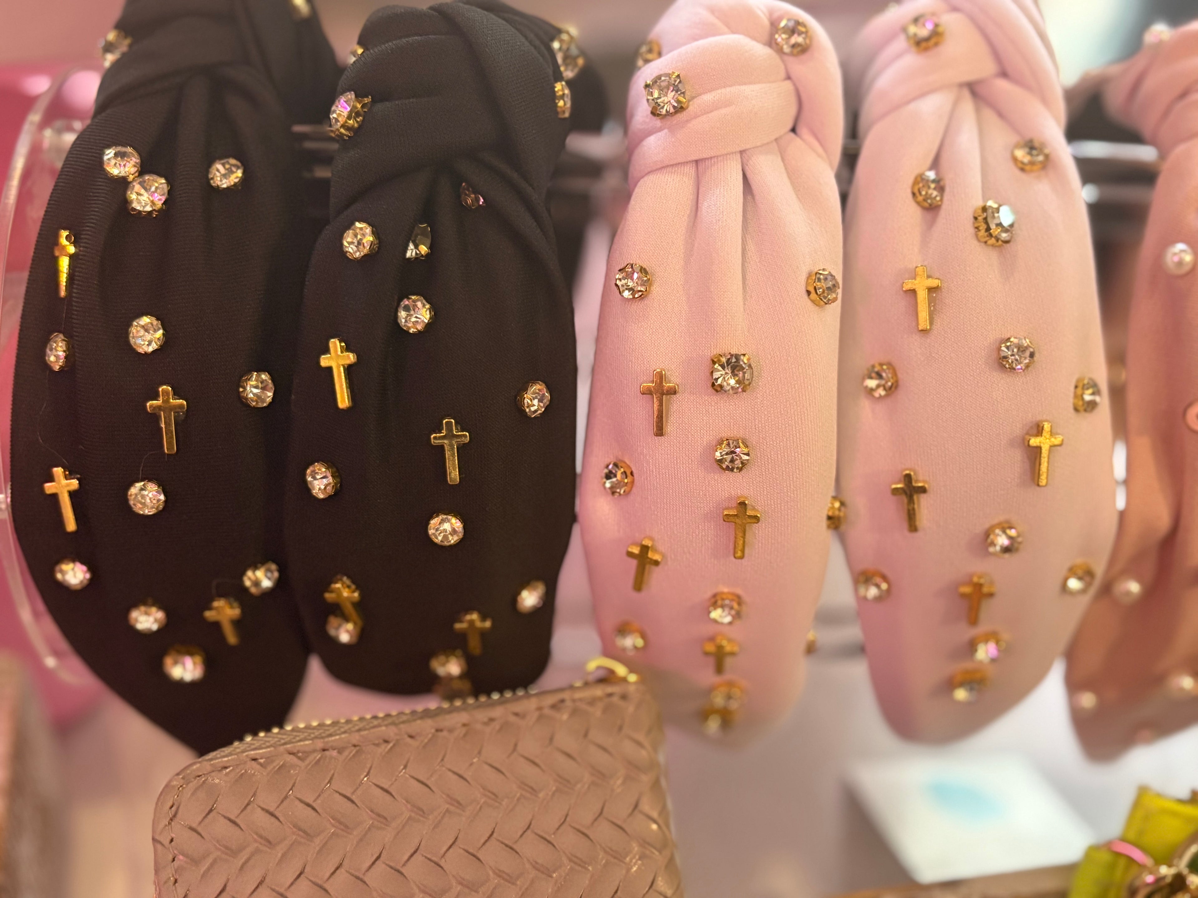 Cross bling headbands