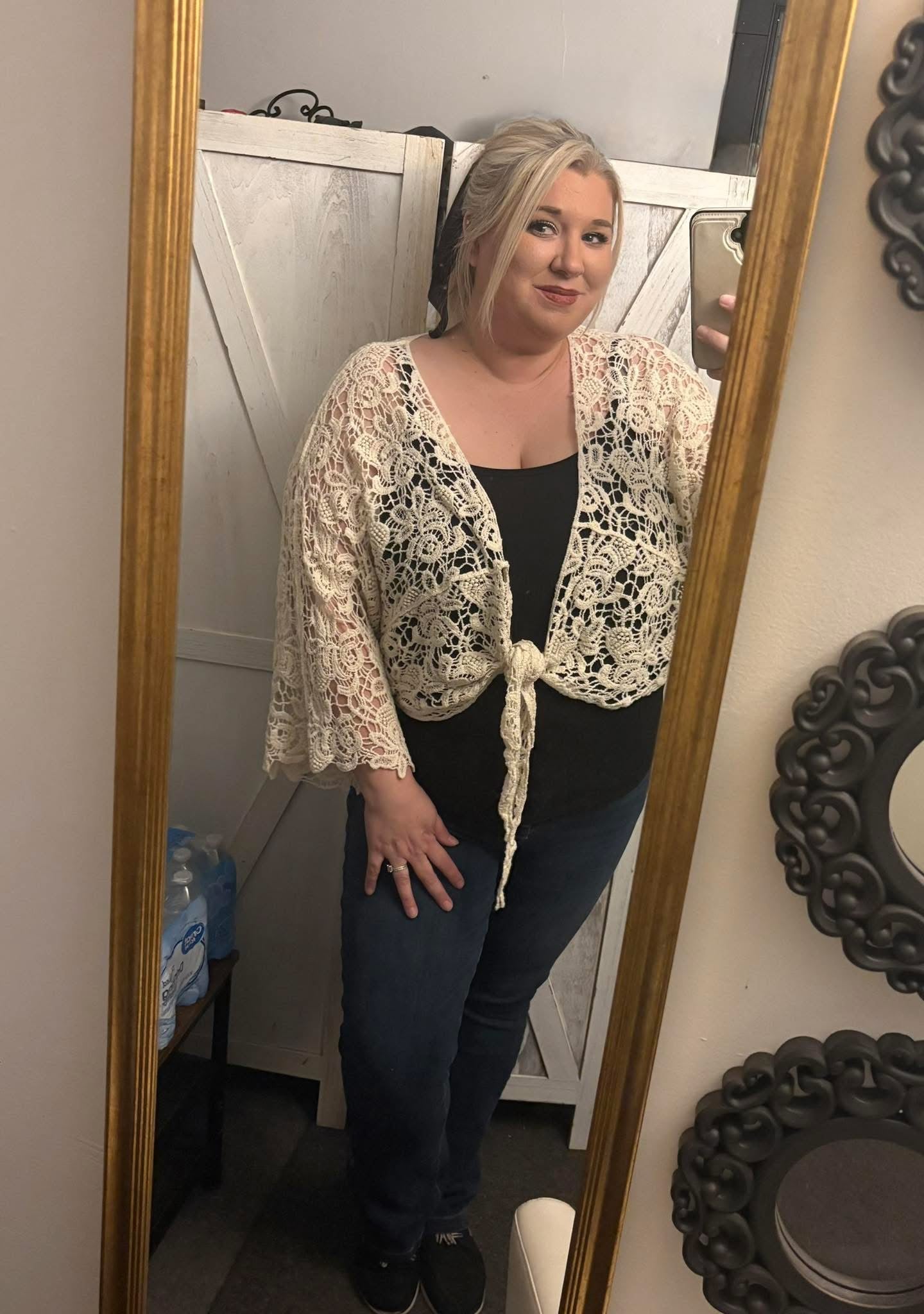 Crochet kimono