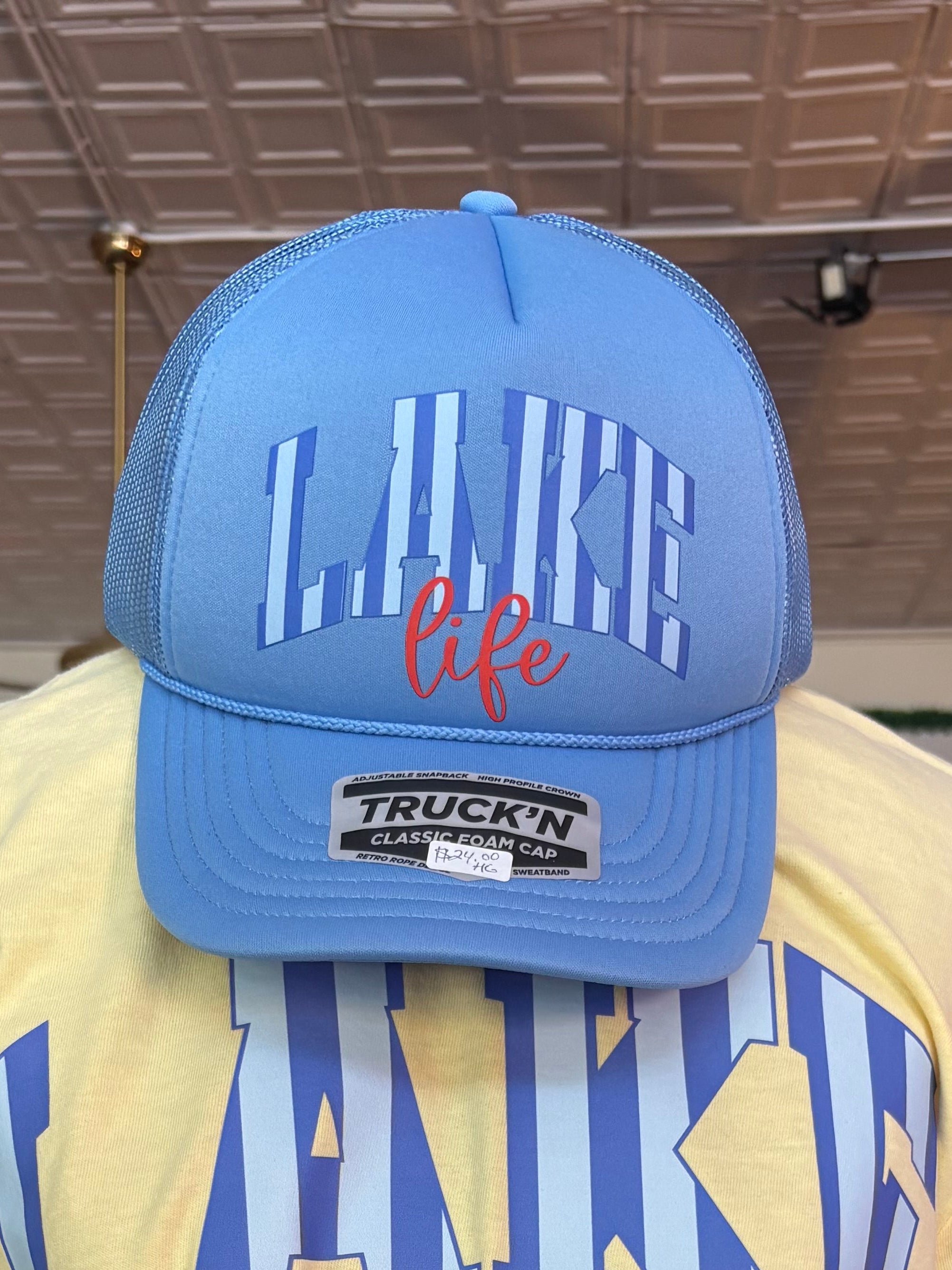 Lake life blue hat