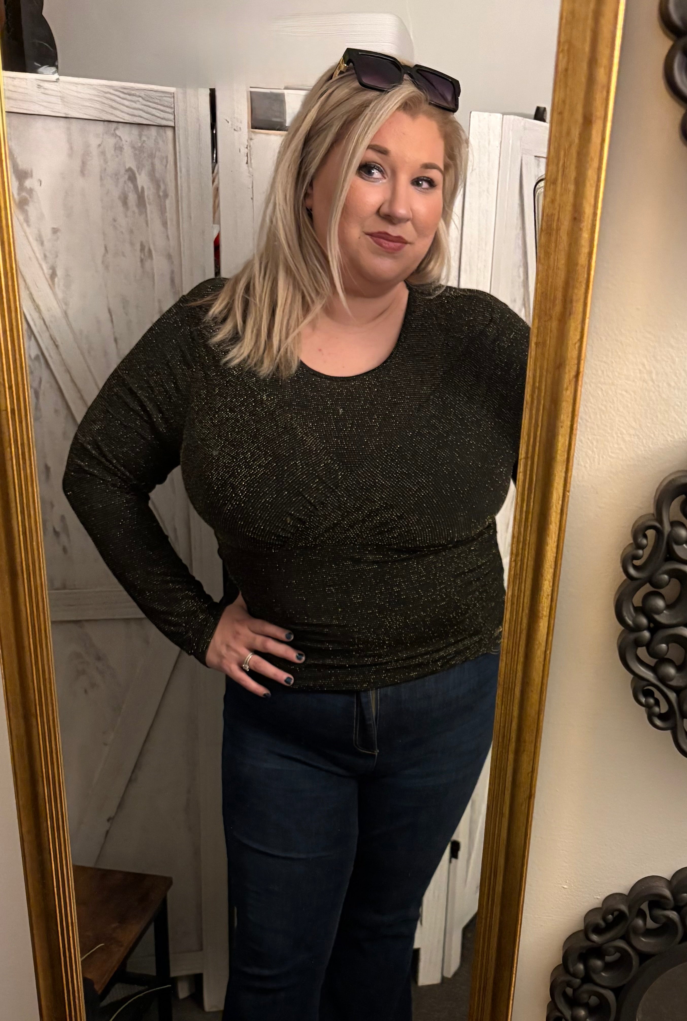 Glitter goddess bodysuit