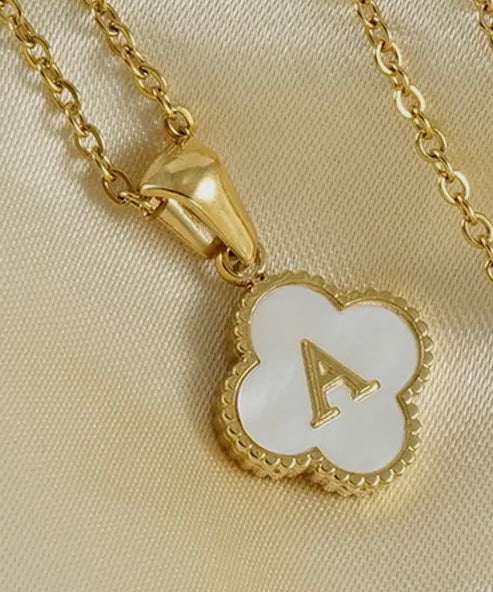 Pearl alphabet necklace