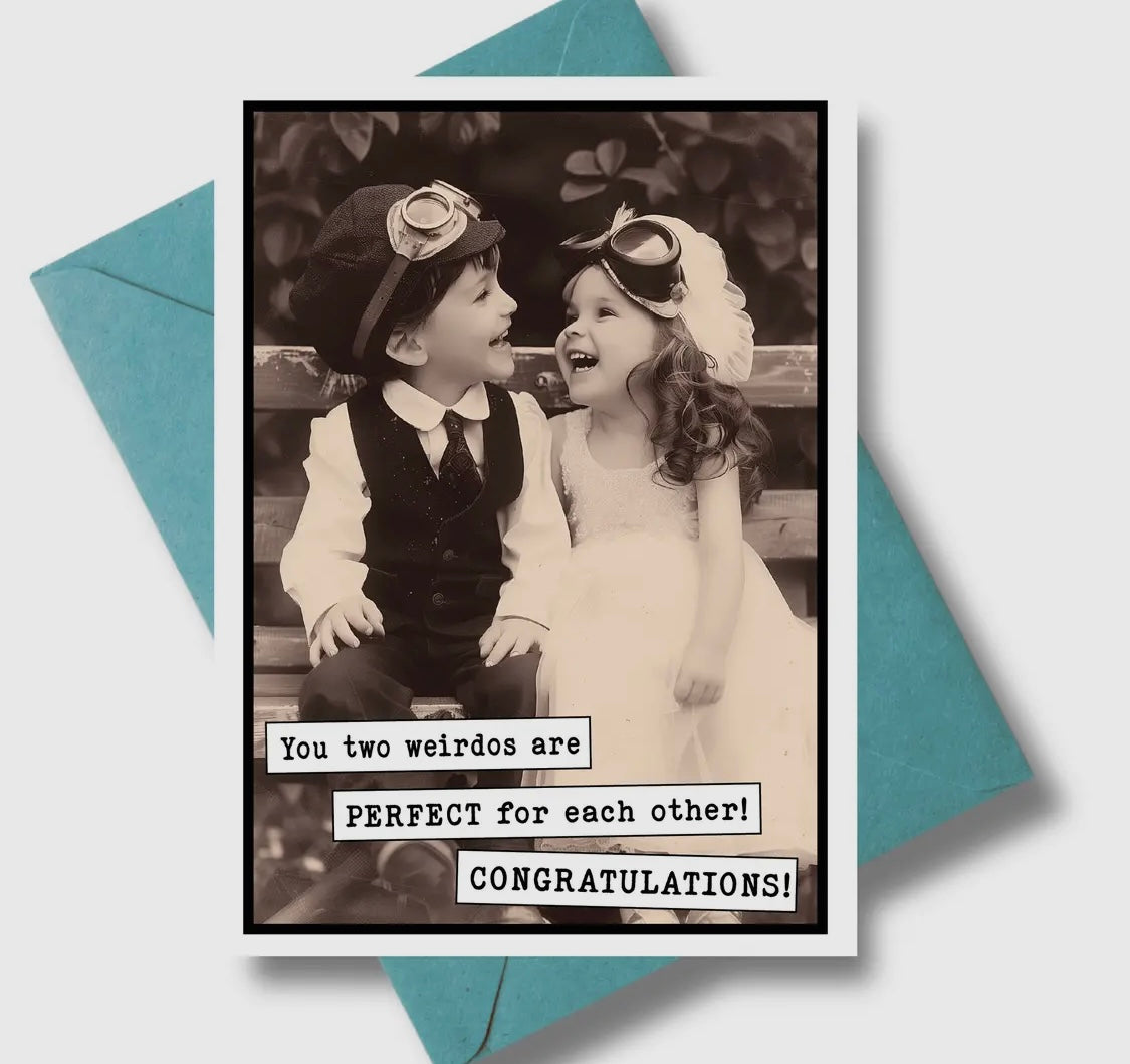 Wedding weirdos card