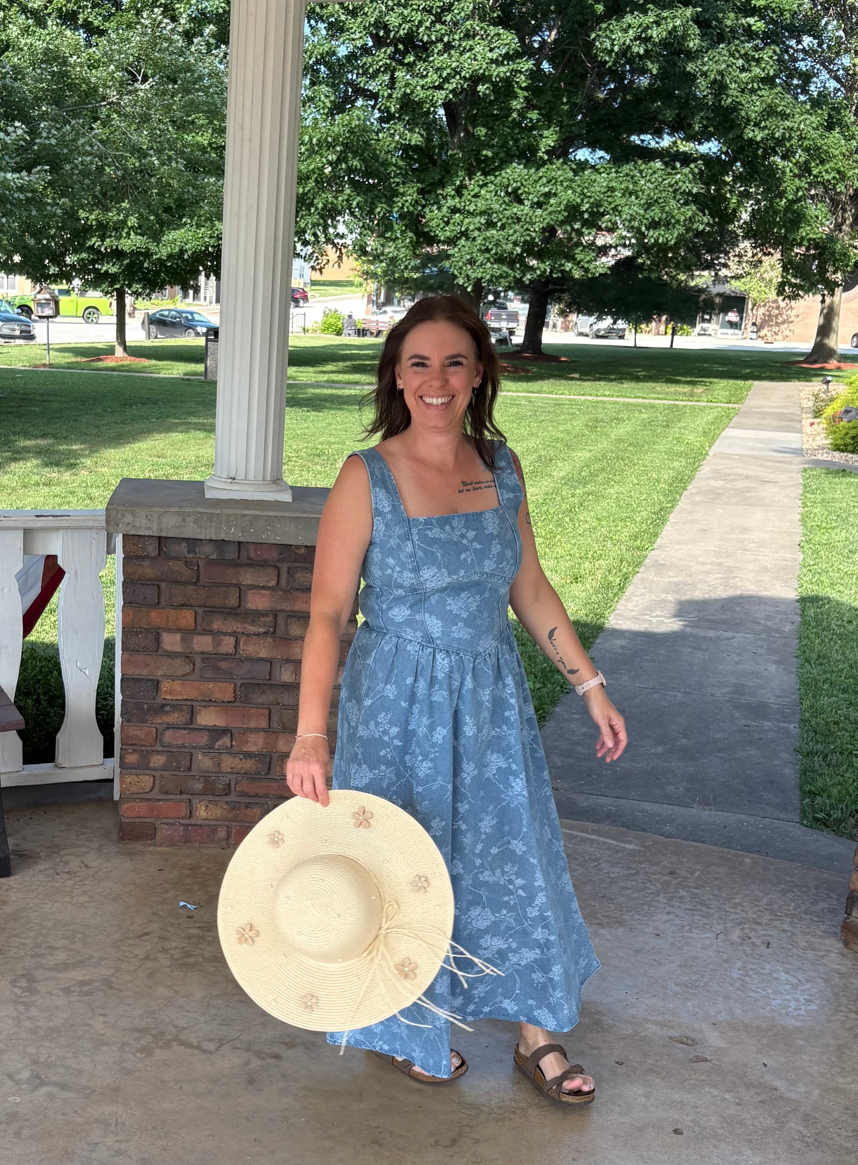 Corset cowgirl denim dress