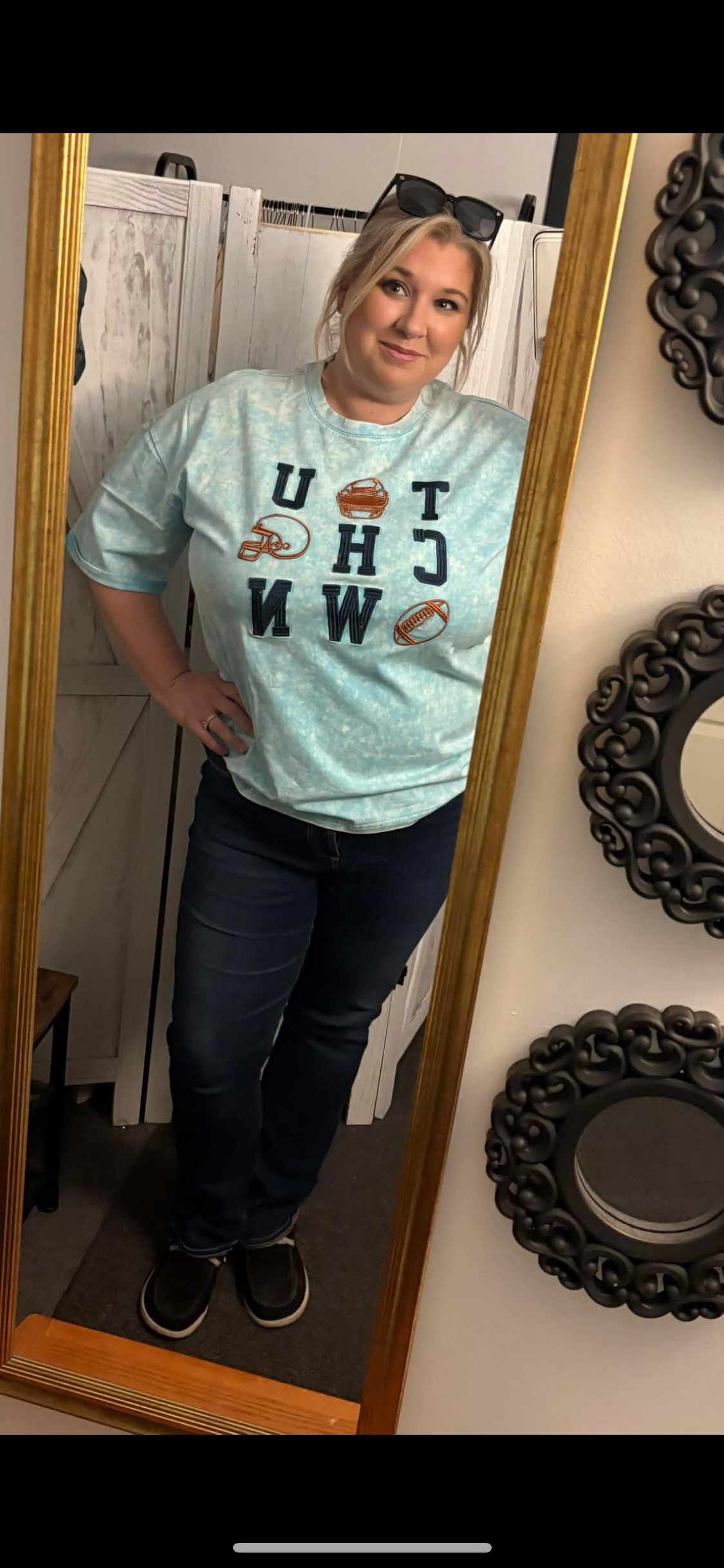 Touch down acid wash top