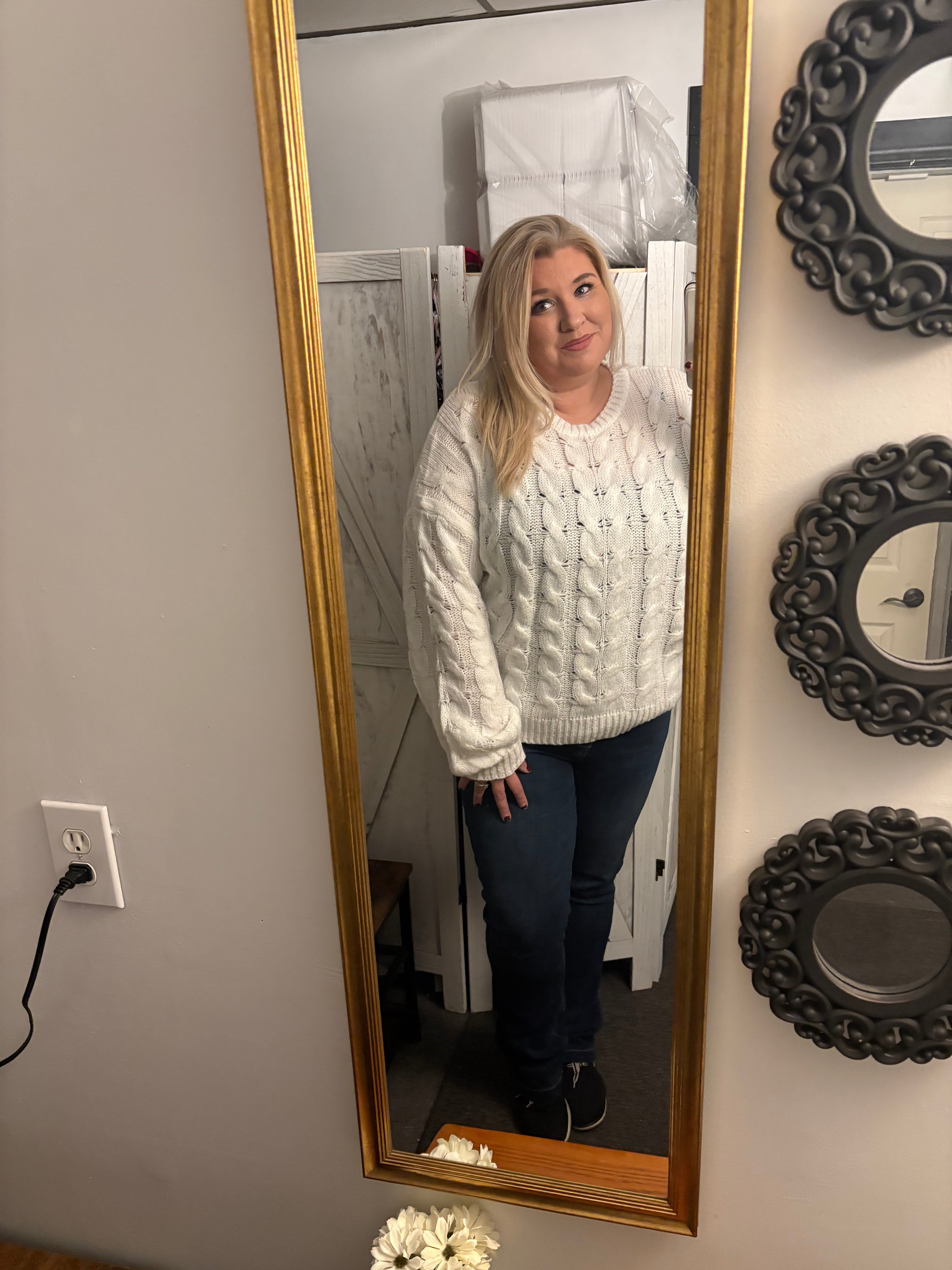 Alissa cable knit sweater