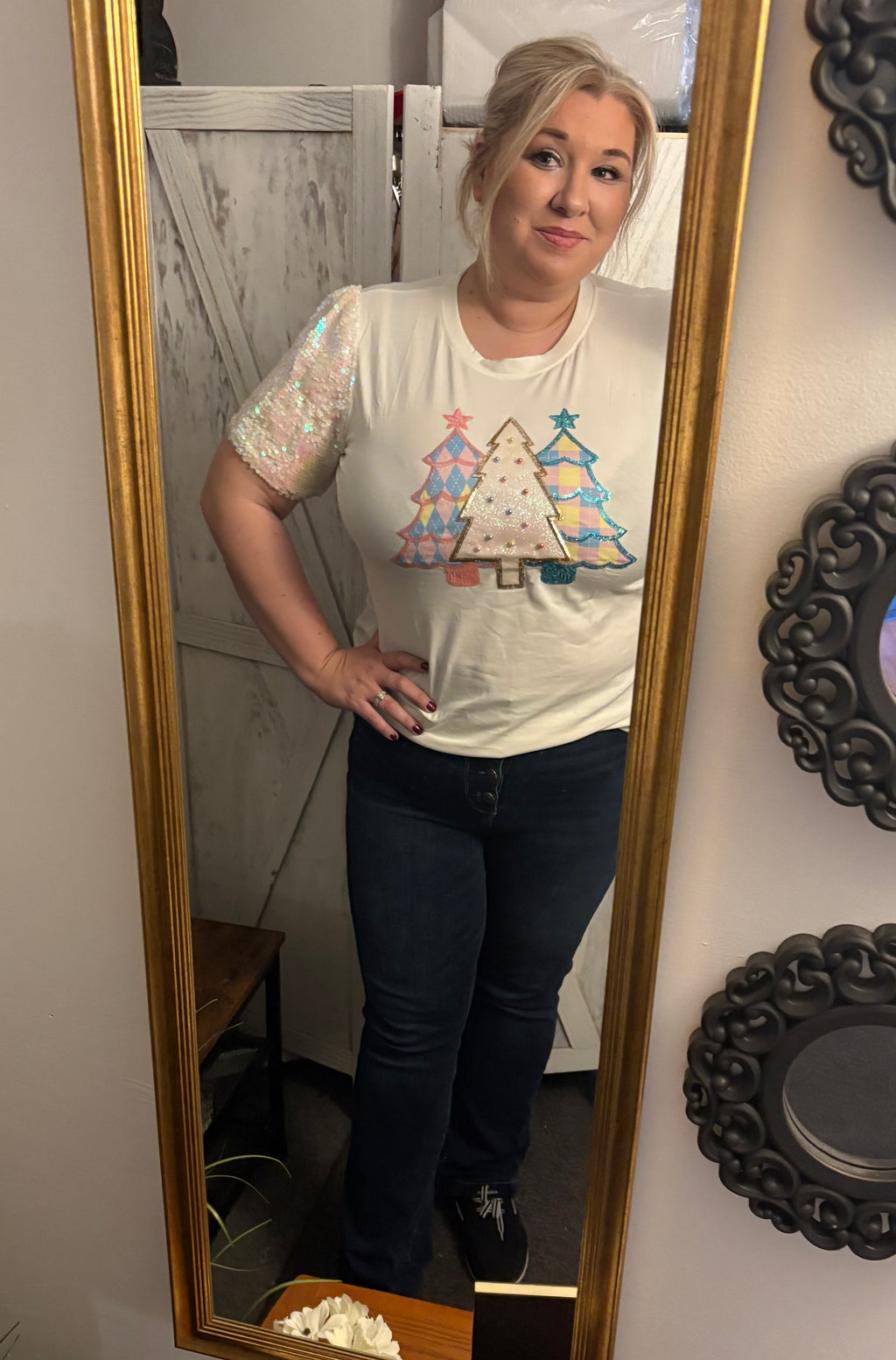 Festive forest princess top