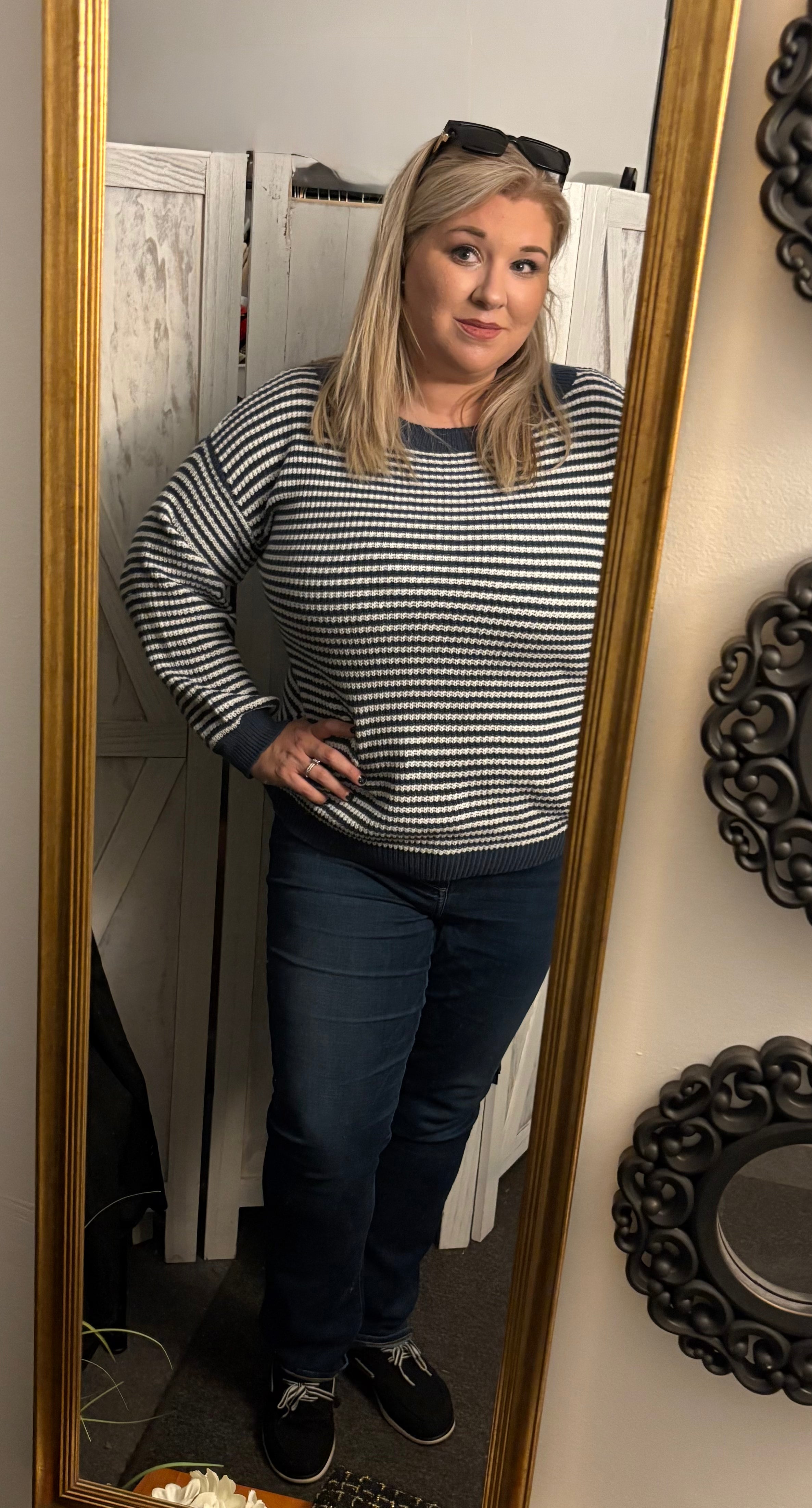 Yacht club striped sweater