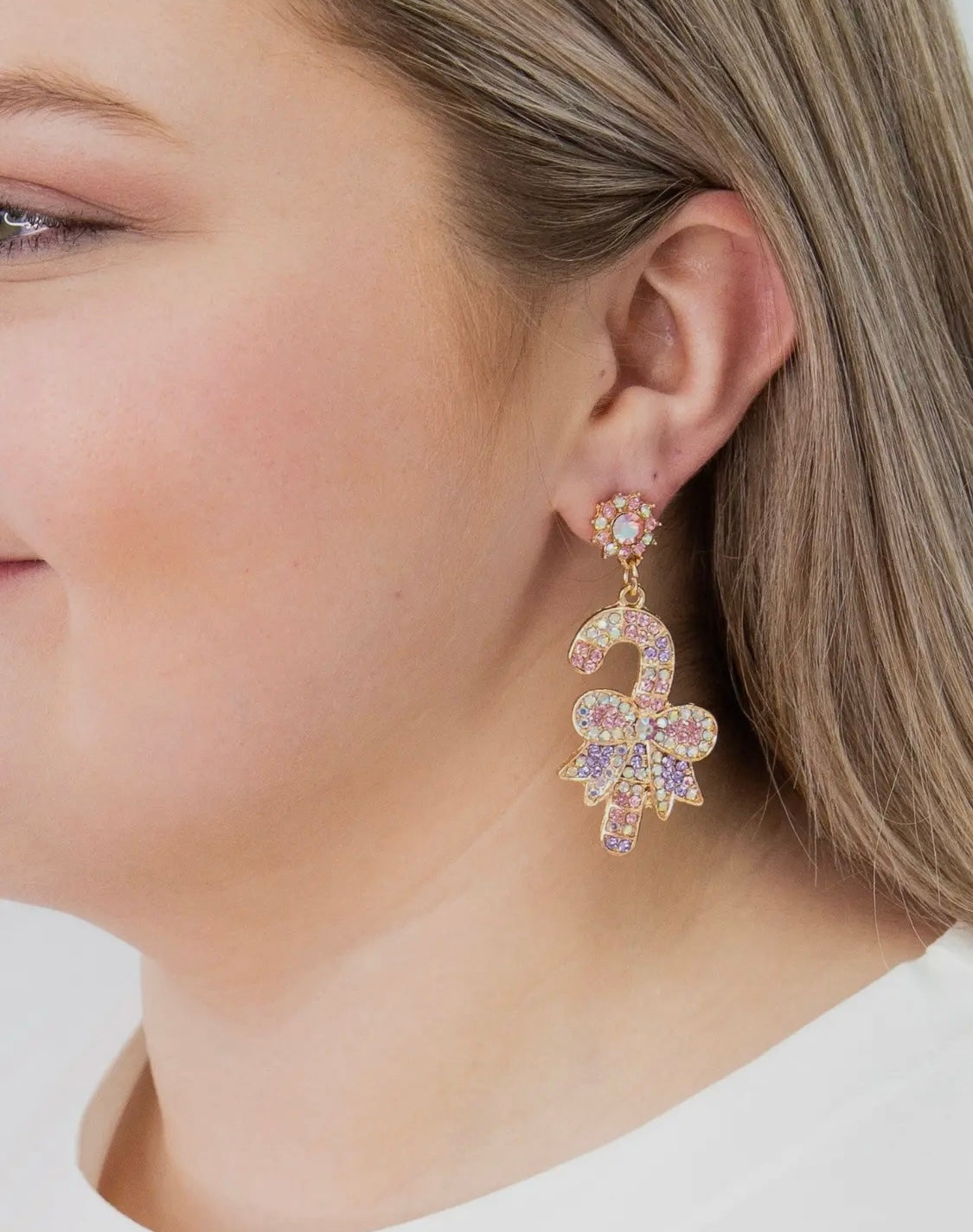 Candy cane lane earrings